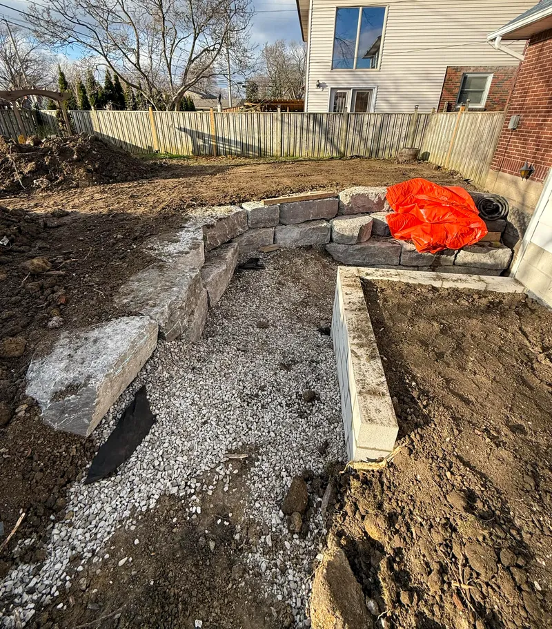 Walkway construction for basement access