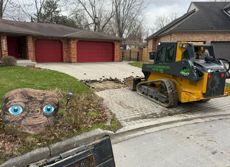 Driveway construction for residential property