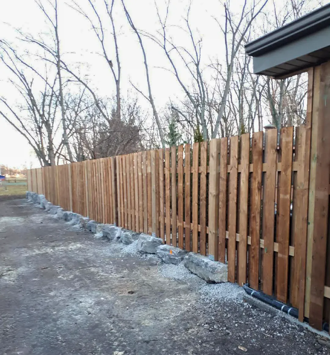 Large retaining wall construction in Windsor