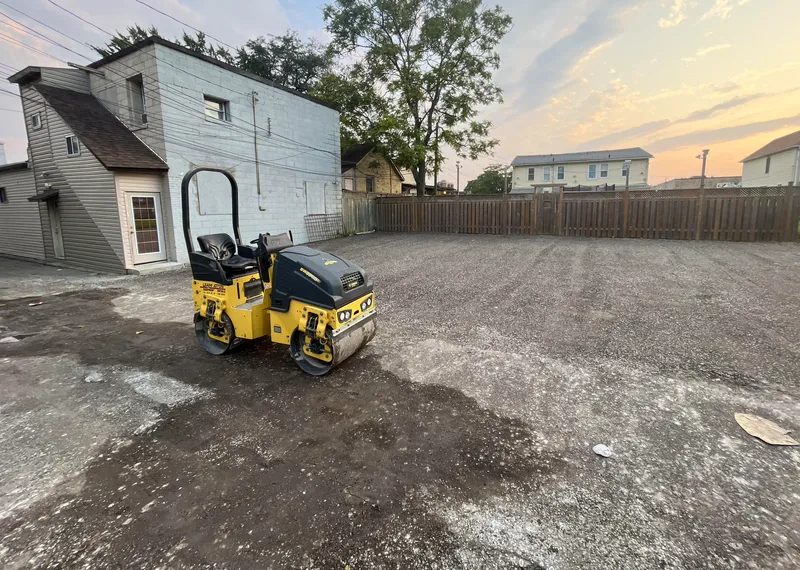 Levelled gravel driveway in Windsor