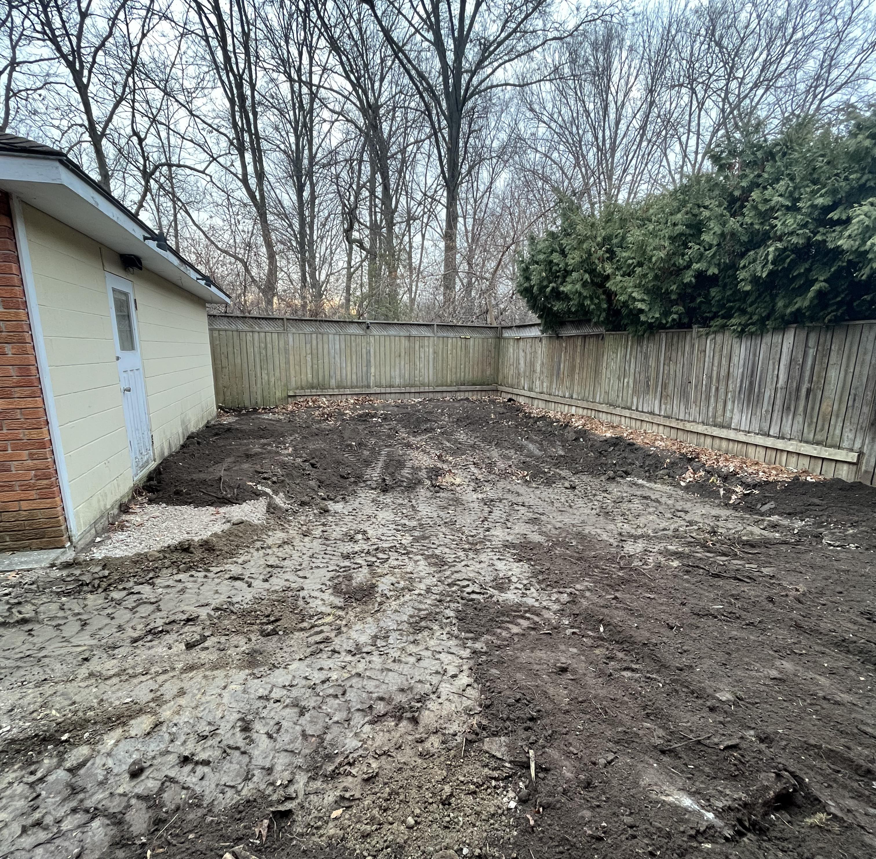 The clients new, well levelled and reclaimed backyard space.