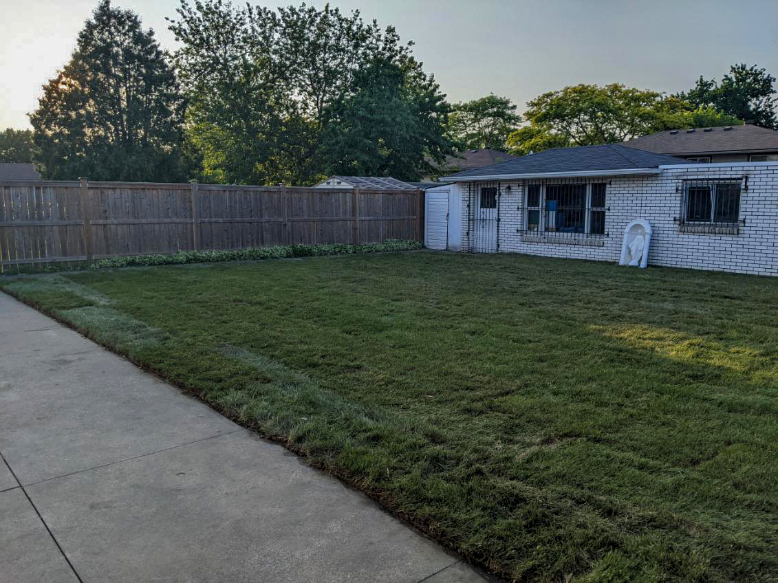 Sodded Lawn Completed